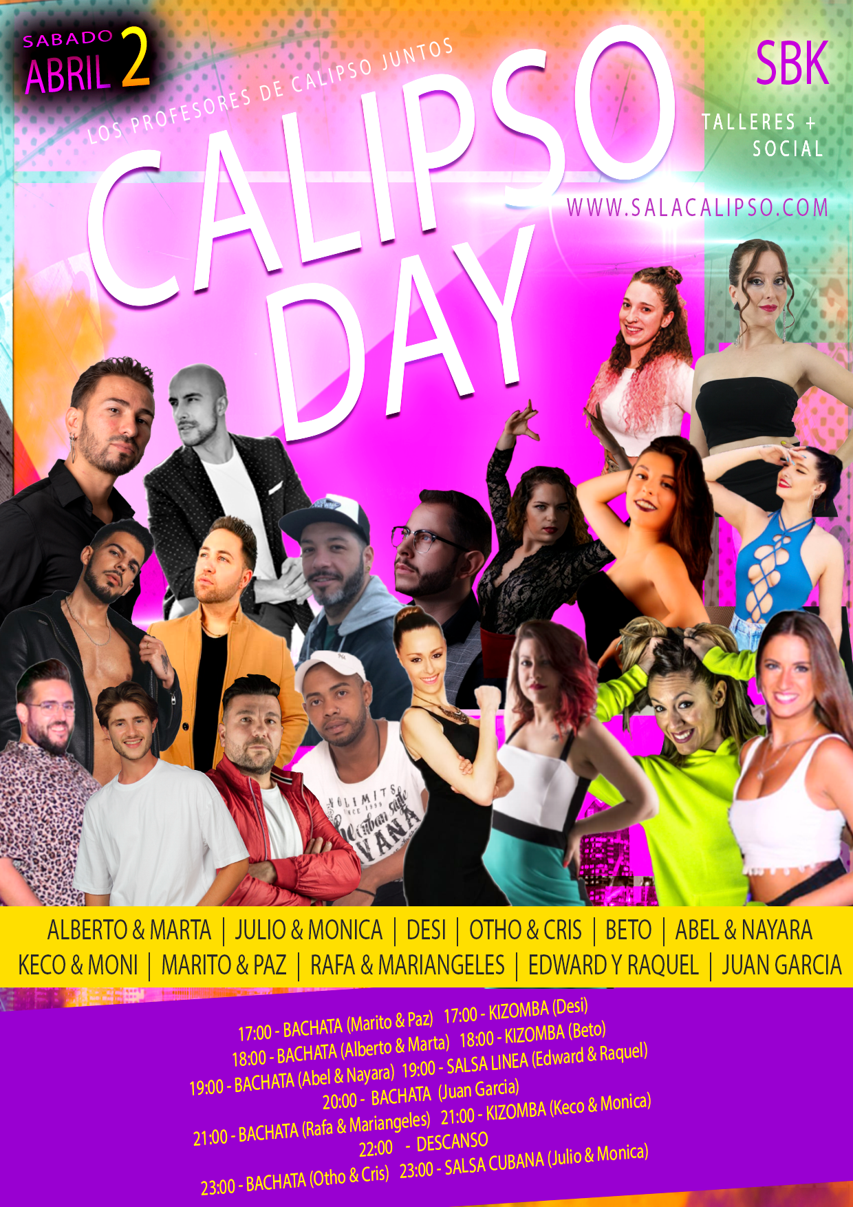 Calipso DAY con todos los profesores de CALIPSO  |  Sabado 2 Abril 2022
