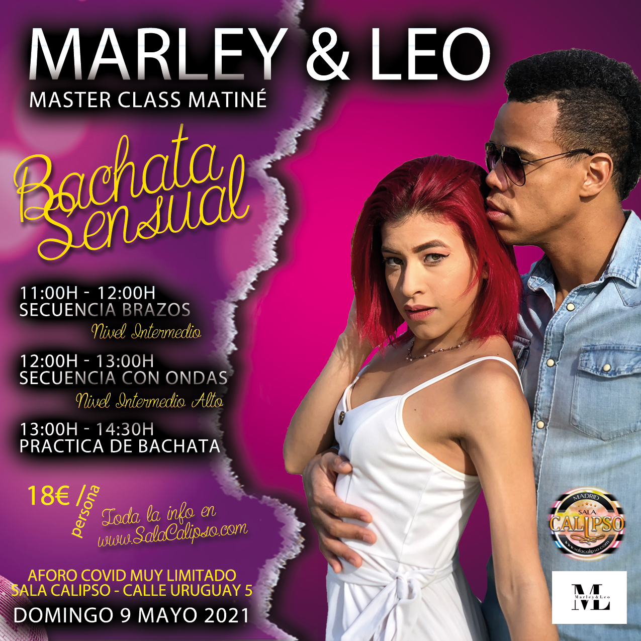 Master Class Intensivo - Domingo Mañana 11h a 14:30h - Marley & Leo